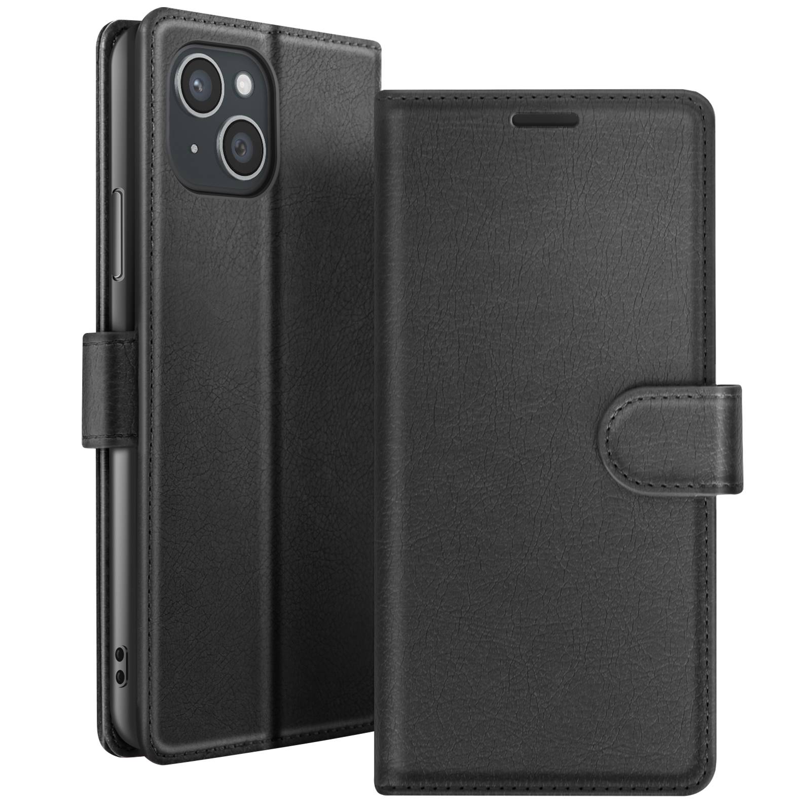 Étui Portefeuille pour Apple iPhone 15 Plus Support et Languette-0