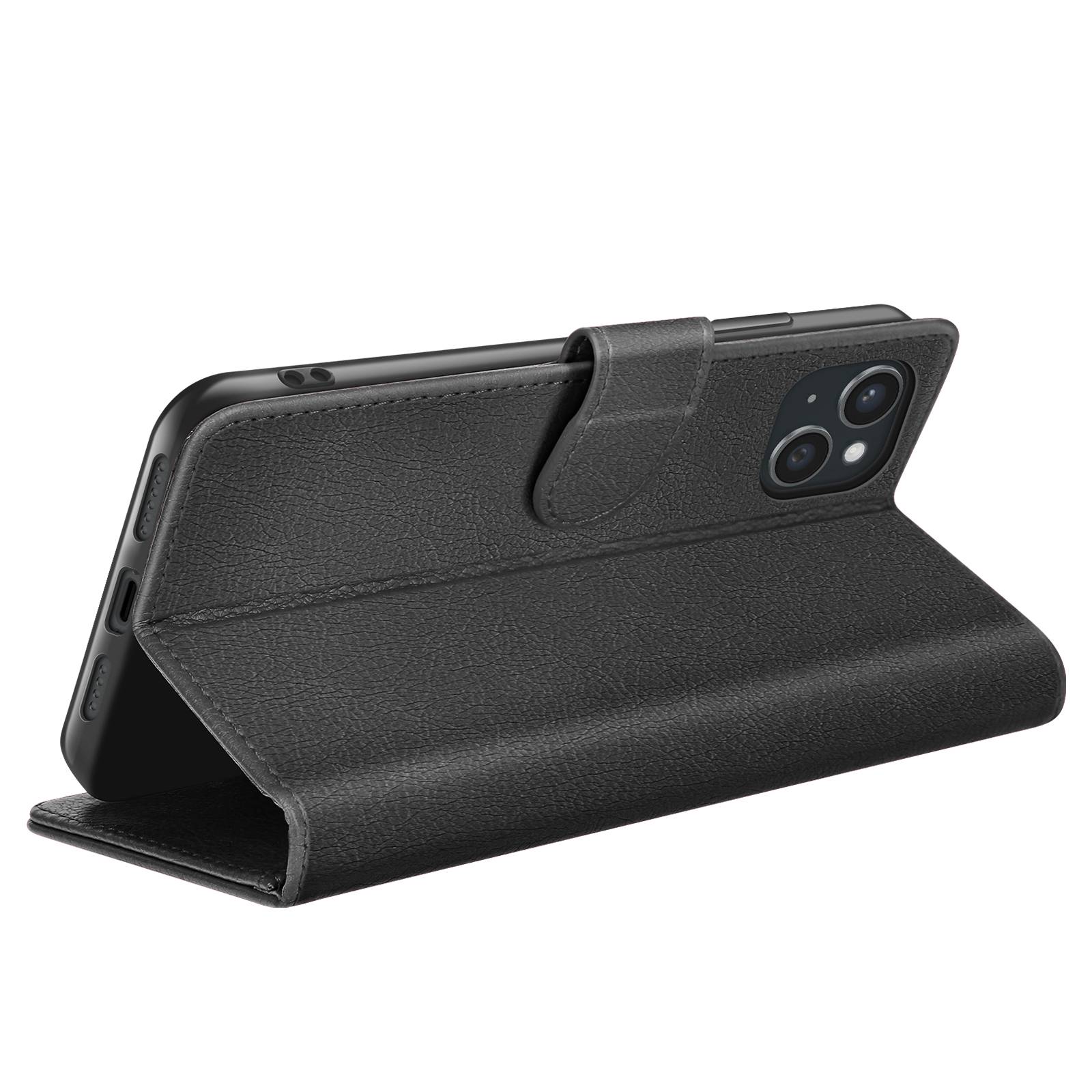 Étui Portefeuille pour Apple iPhone 15 Plus Support et Languette-1