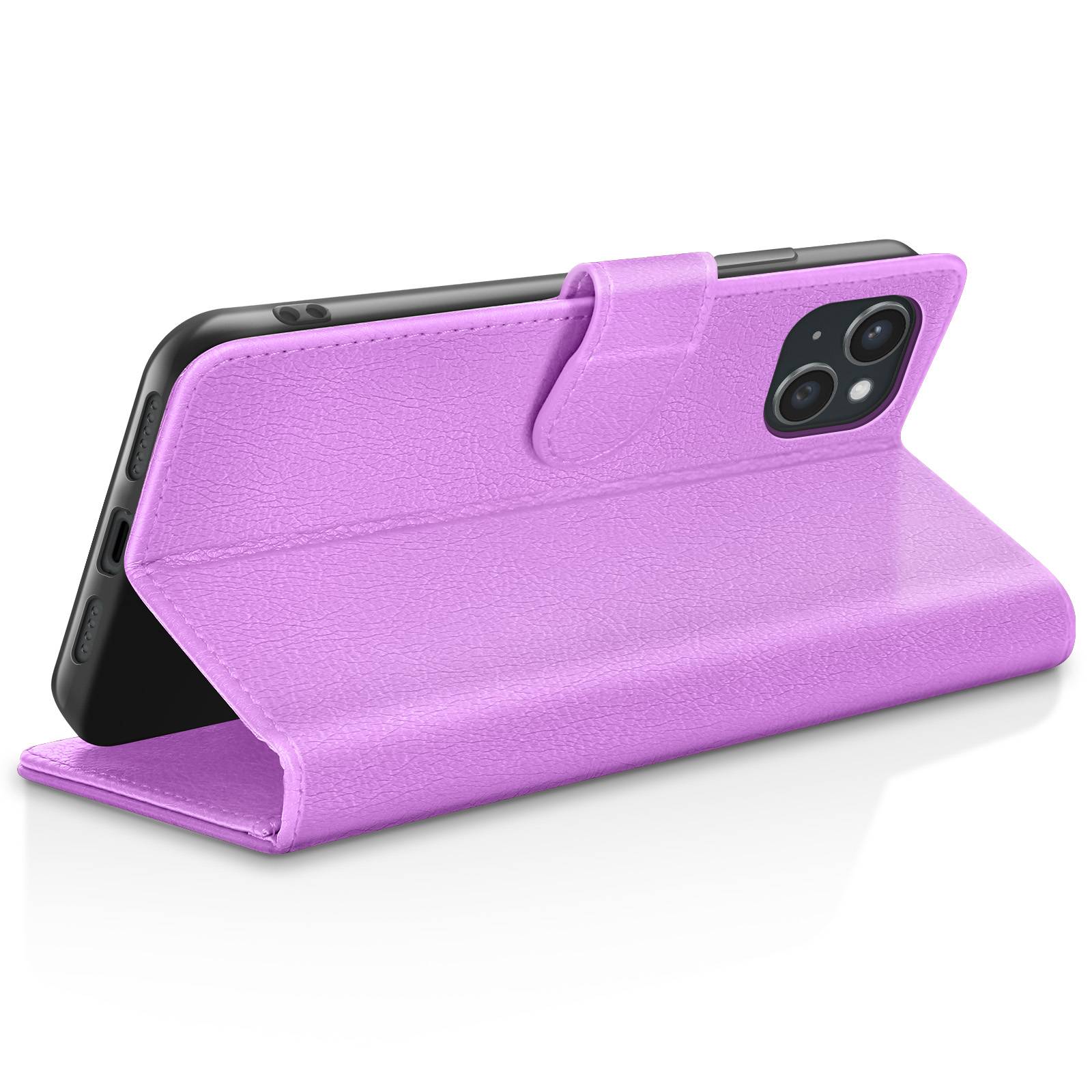 Étui Portefeuille pour Apple iPhone 15 Plus Support et Languette-2