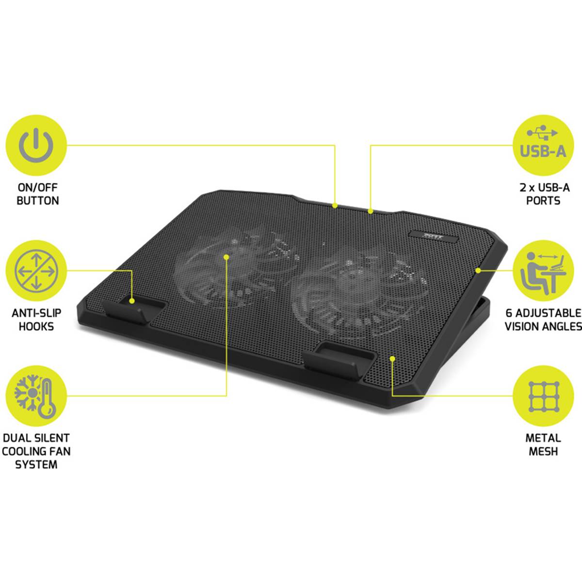 Support pour Ordinateur Portable 17 pouces Ergonomique Ventilé Ajustable-1