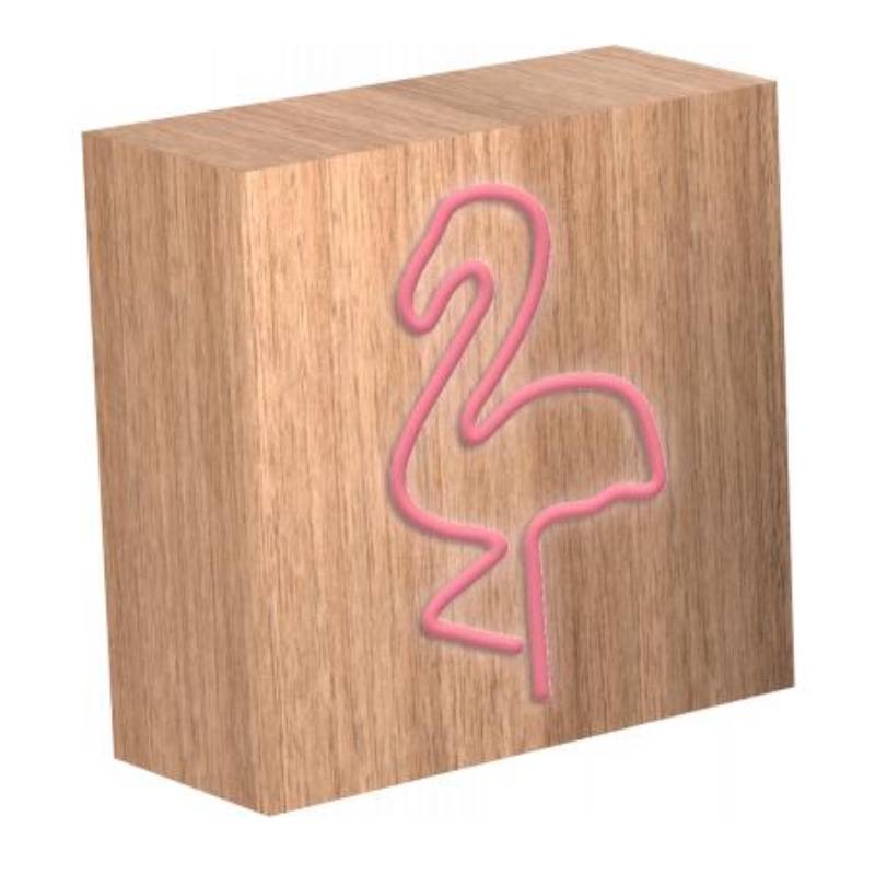 Enceinte Bluetooth 15W Lumineuse Modèle Néon S Flamingo ColorLight-0