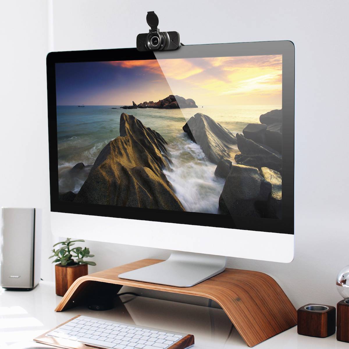 Webcam Full HD 1080p Double Connectivité USB-A / USB-C avec Microphone-1