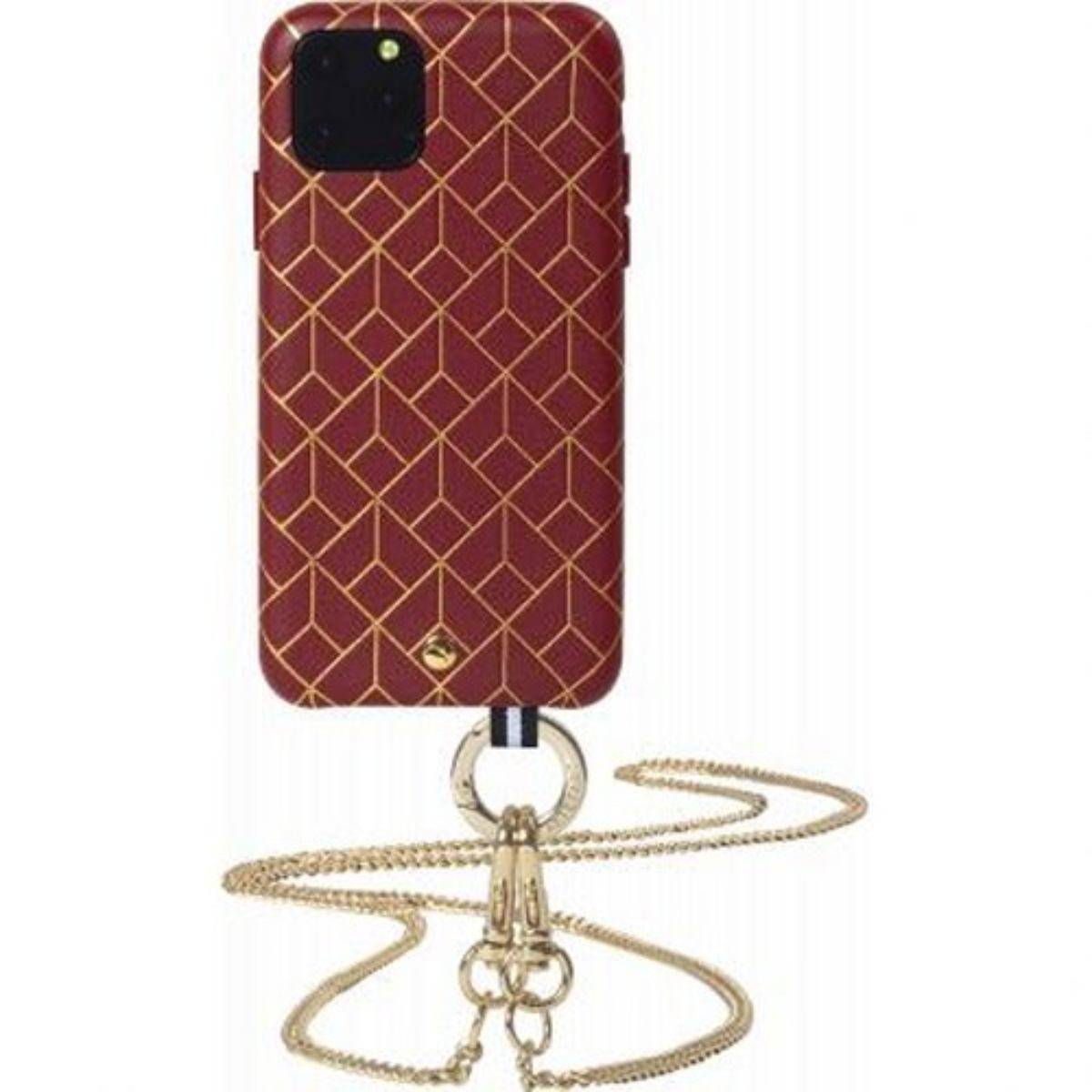 Coque pour iPhone 11 Pro en Cuir St Germain avec bandoulière-2