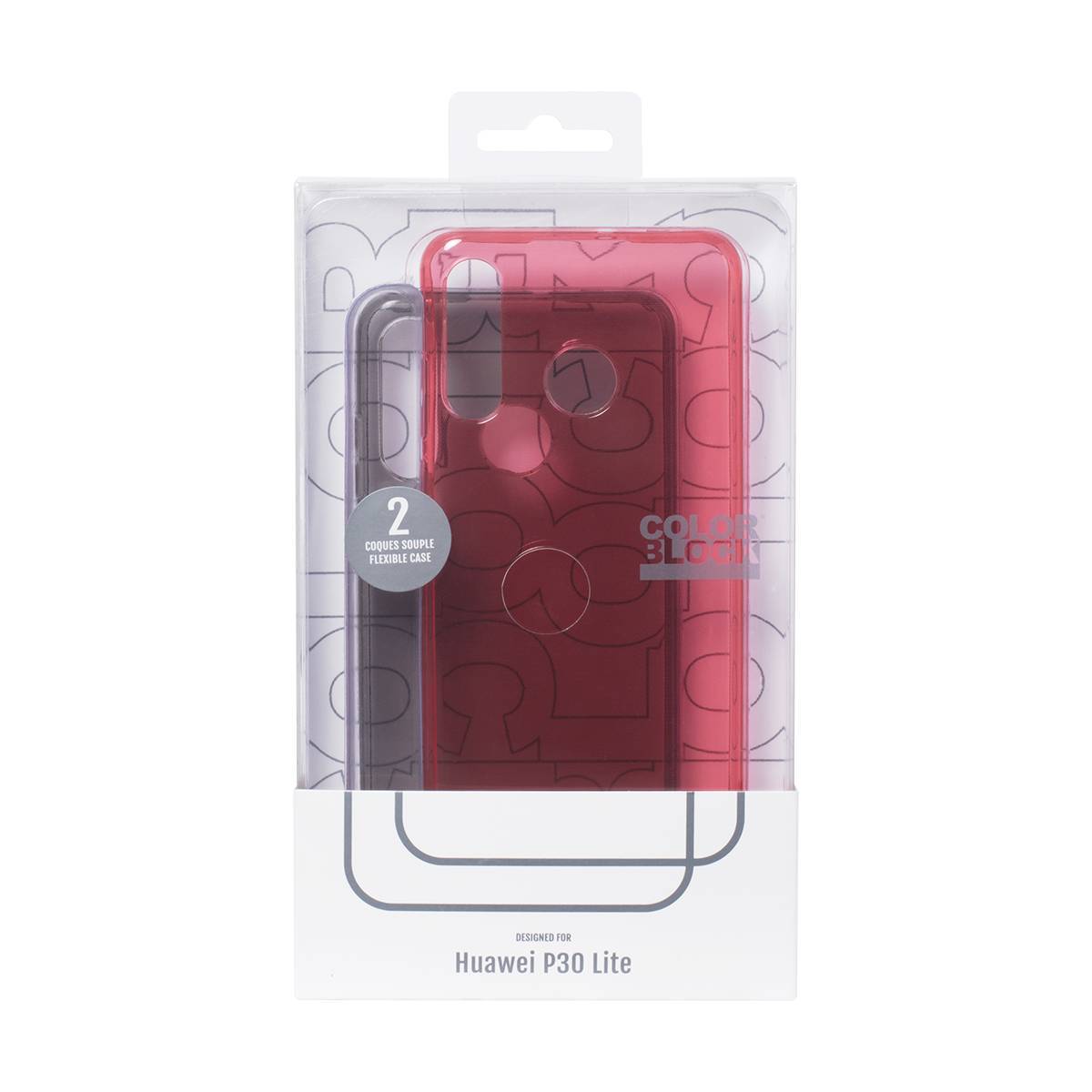 Pack de 2 Coques pour Huawei P30 Lite Souples Dégradées Antichocs-3