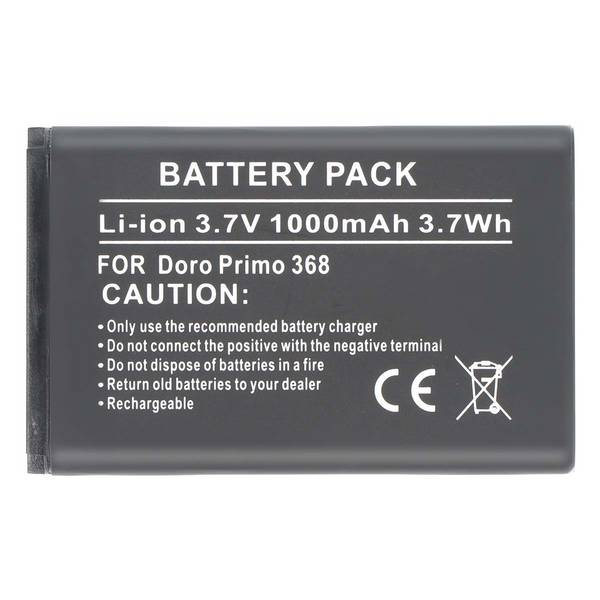 Batterie pour Téléphone Doro Primo 368 Li-ion 3.7V 1000mAh Référence RCBNTC05