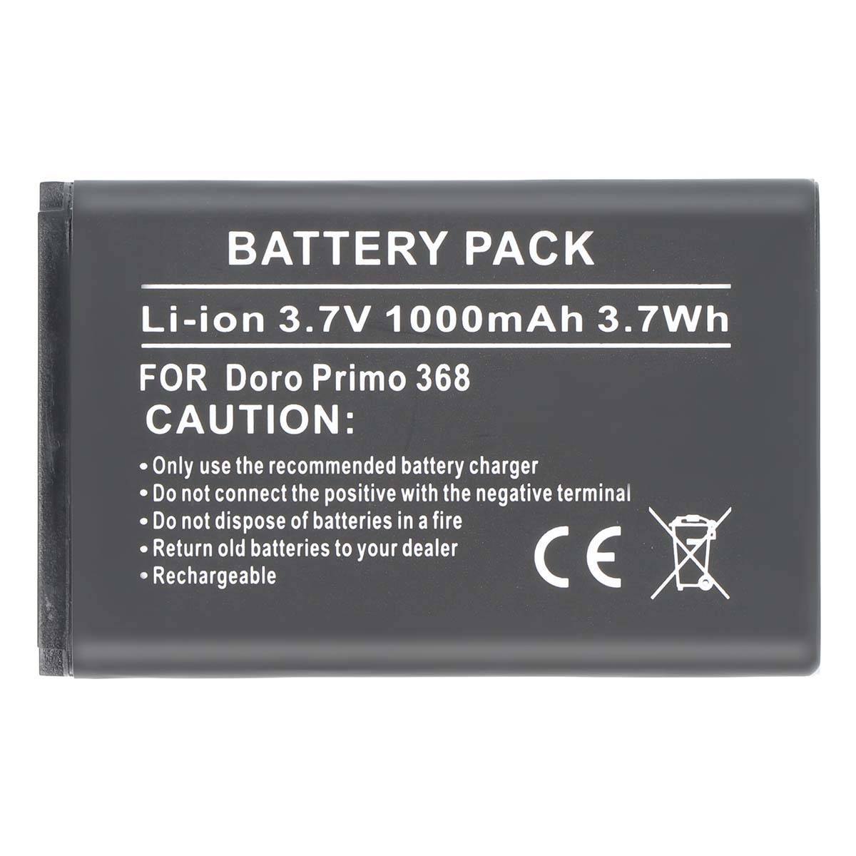Batterie pour Téléphone Doro Primo 368 Li-ion 3.7V 1000mAh Référence RCBNTC05-0
