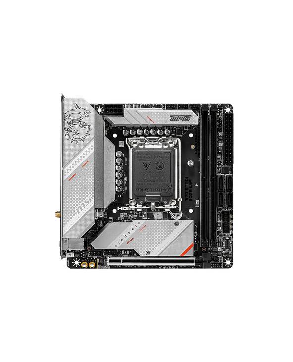 MSI MPG B760I EDGE WIFI, Intel, LGA 1700, Intel® Celeron®, Intel® Pentium® Gold, LGA 1700, DDR5-SDRAM, 96 Go-0