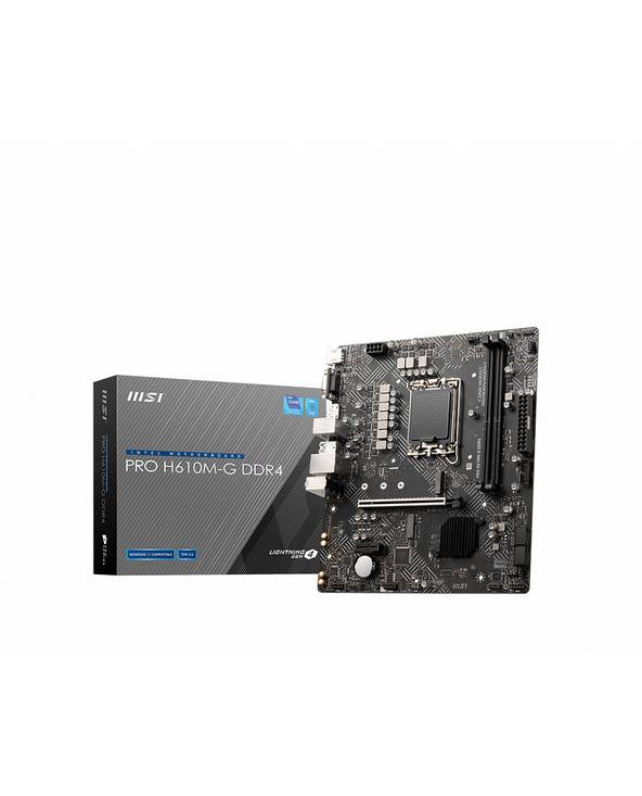 MSI PRO H610M-G DDR4, Intel, LGA 1700, Intel® Core™ i9, LGA 1700, DDR4-SDRAM, 64 Go-0