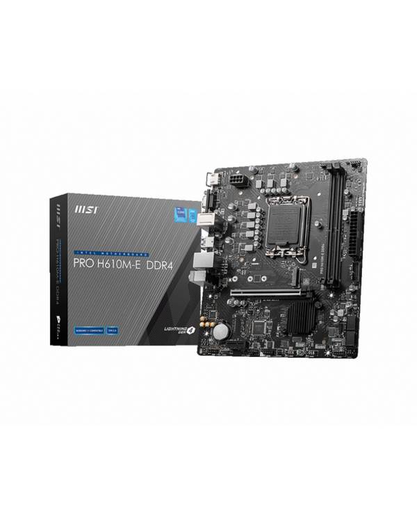 MSI PRO H610M-E DDR4, Intel, LGA 1700, Intel® Core™ i9, LGA 1700, DDR4-SDRAM, 64 Go