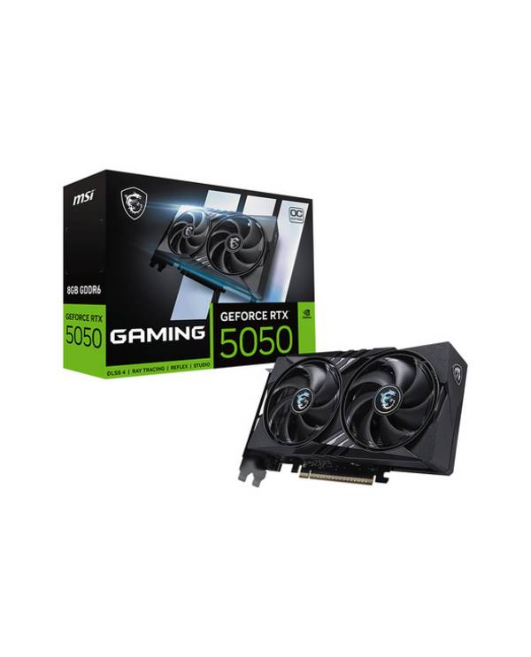 MSI GeForce RTX 5050 8G GAMING OC, GeForce RTX 5050, 8 Go, GDDR6, 128 bit, 7680 x 4320 pixels, PCI Express x16 5.0