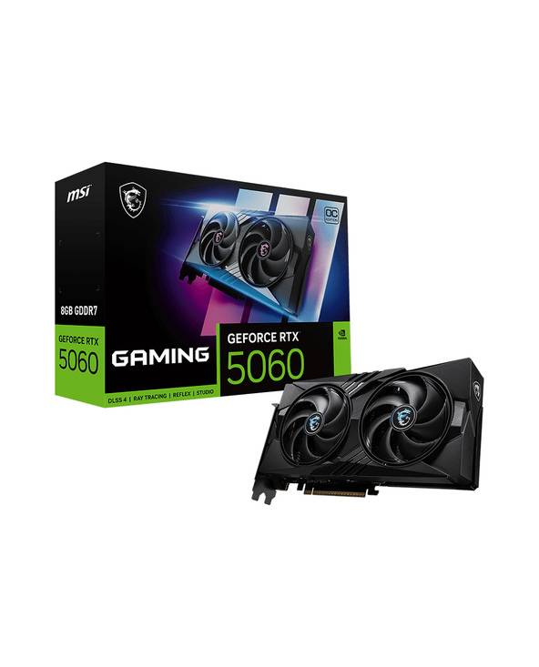 MSI GeForce RTX 5060 8G GAMING OC, GeForce RTX 5060, 8 Go, GDDR7, 128 bit, 7680 x 4320 pixels, PCI Express x16 5.0-0