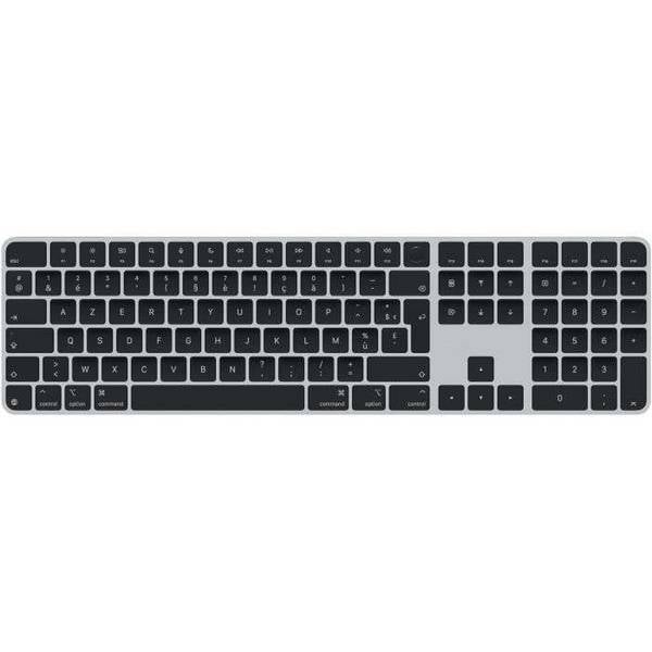 Apple Magic, Avec fil &sans fil, USB + Bluetooth, AZERTY, Noir
