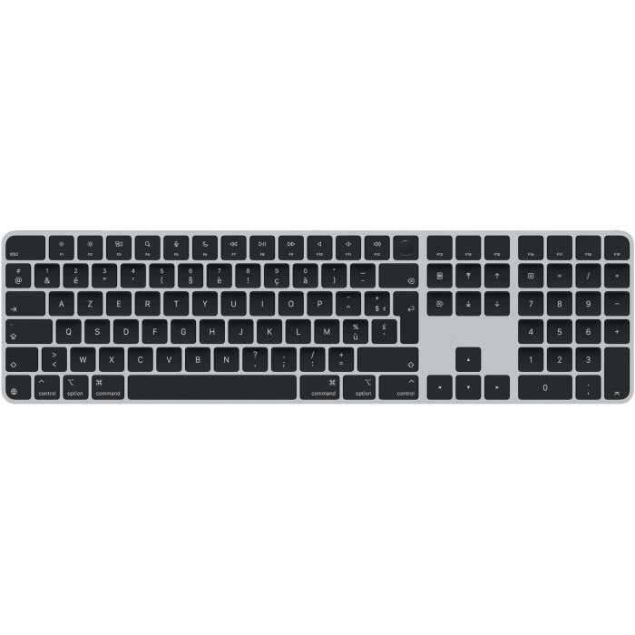 Apple Magic, Avec fil &sans fil, USB + Bluetooth, AZERTY, Noir-0