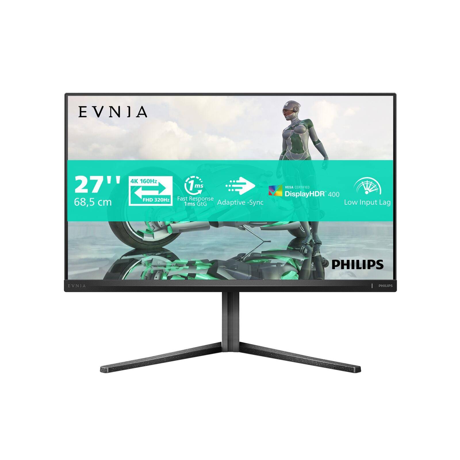 Philips Evnia 3000 27M2N3800A/00, 68,6 cm (27"), 3840 x 2160 pixels, 4K Ultra HD, LCD, 1 ms, Gris-0