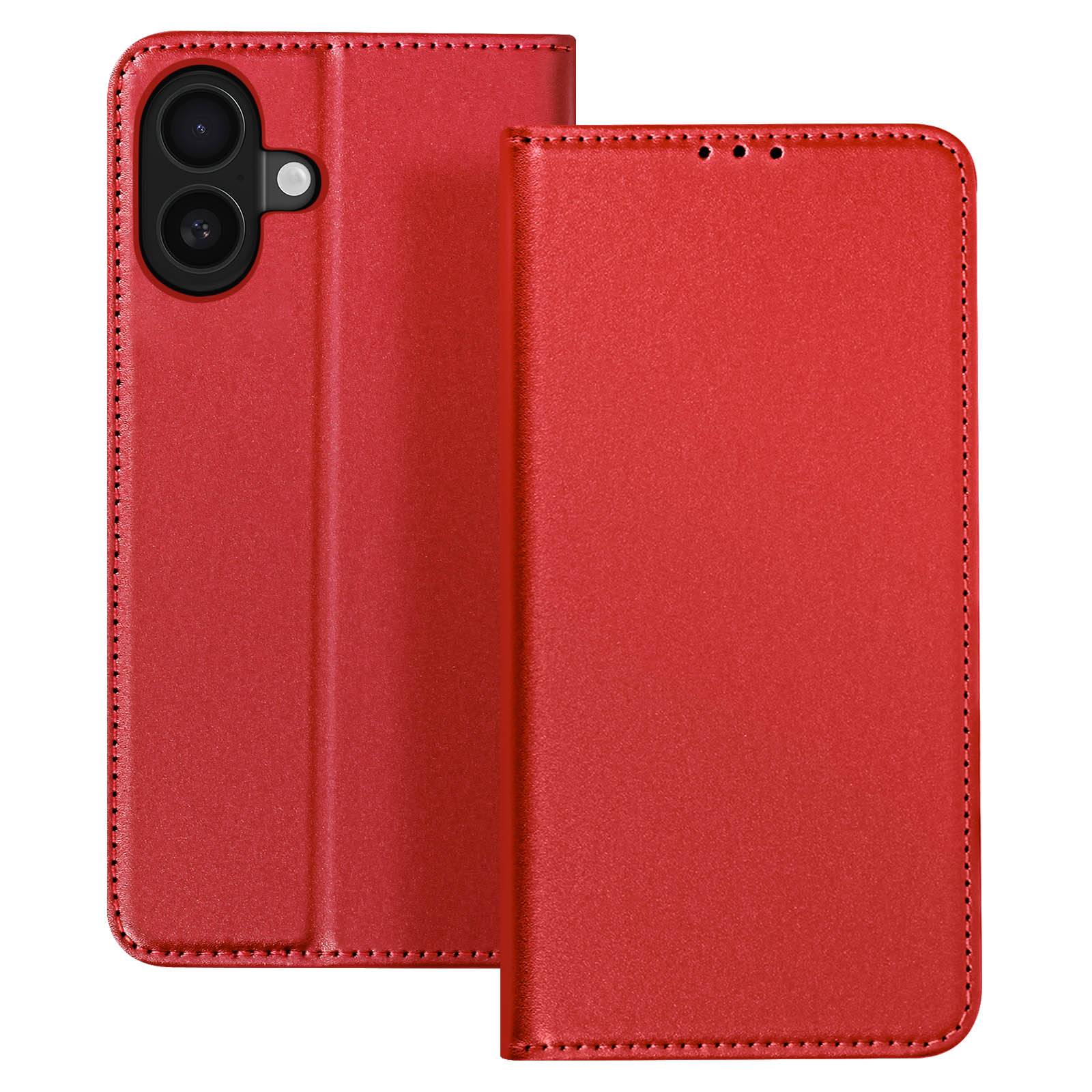 Étui pour iPhone 17 en Cuir avec Portes Cartes et Rabat Aimanté-0