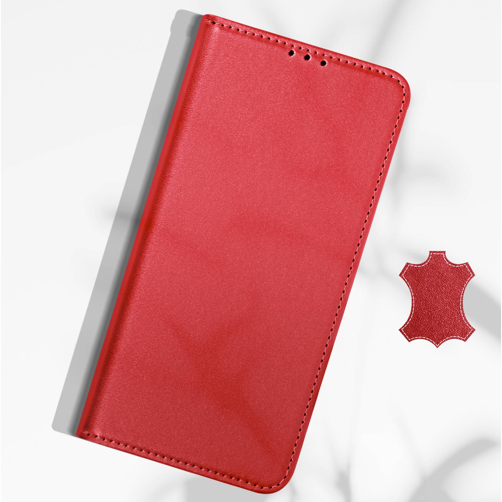 Étui pour iPhone 17 en Cuir avec Portes Cartes et Rabat Aimanté-2