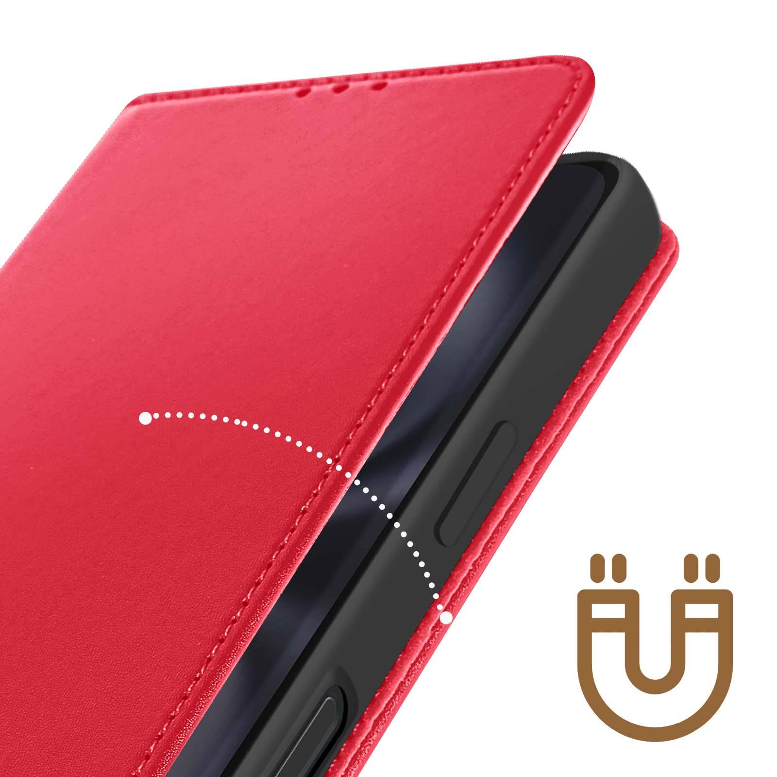Étui pour iPhone 17 en Cuir avec Portes Cartes et Rabat Aimanté-4