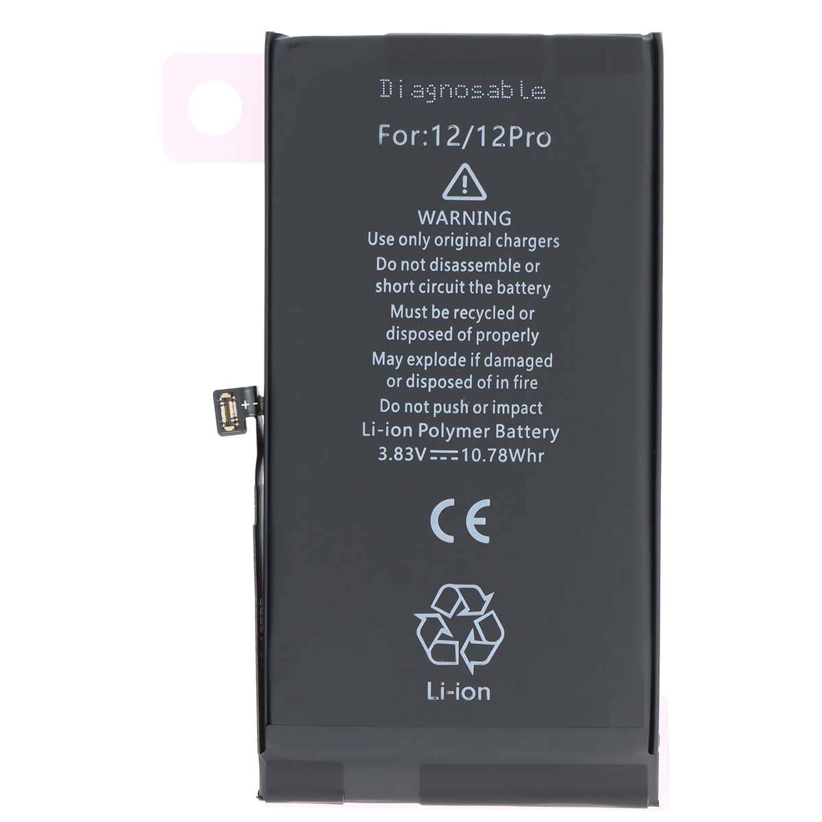 Batterie Diagnosticable pour iPhone 12 / 12 Pro Li-Polymer 3,83V 2815mAh 10,78Wh-0