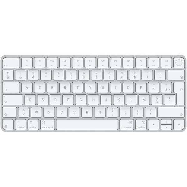 Apple Magic Keyboard avec Touch ID pour les Mac avec puce - Français, Sans clé (80 - 87%), Avec fil &sans fil, USB + Blu