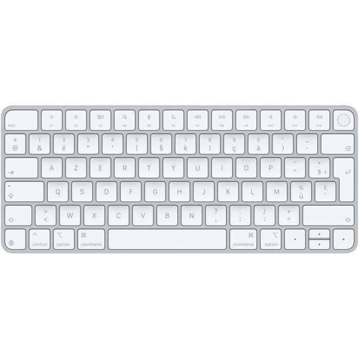 Apple Magic Keyboard avec Touch ID pour les Mac avec puce - Français, Sans clé (80 - 87%), Avec fil &sans fil, USB + Blu-0