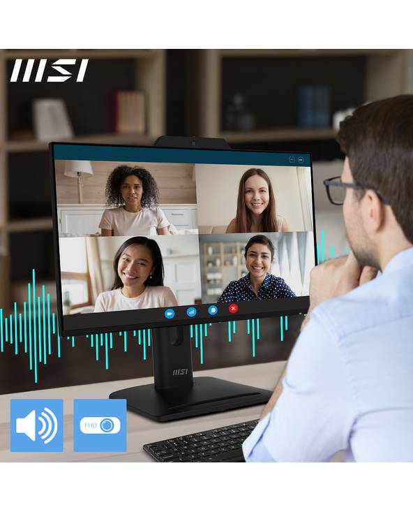 MSI Pro MP242PMG, 60,5 cm (23.8"), 1920 x 1080 pixels, Full HD, LCD, 4 ms, Noir-3