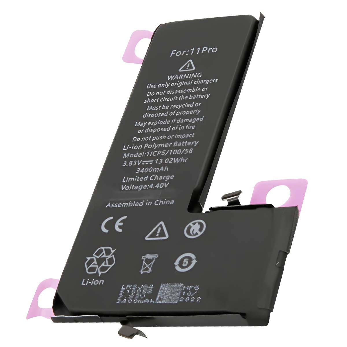 Batterie Li-Polymer 3.83V pour iPhone 11 Pro Compatible 616-00659-0