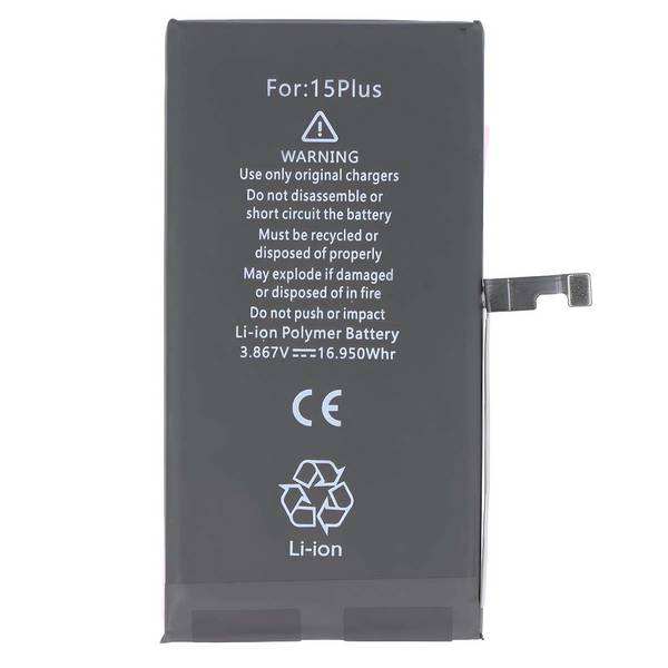Batterie pour Smartphone iPhone 15 Plus Li-polymère 3.86V 4383mAh 16.95Wh