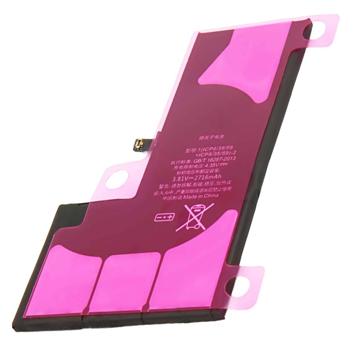 Batterie de Remplacement pour iPhone X Li-Polymer 3,81V 2716mAh 10,3Wh-1