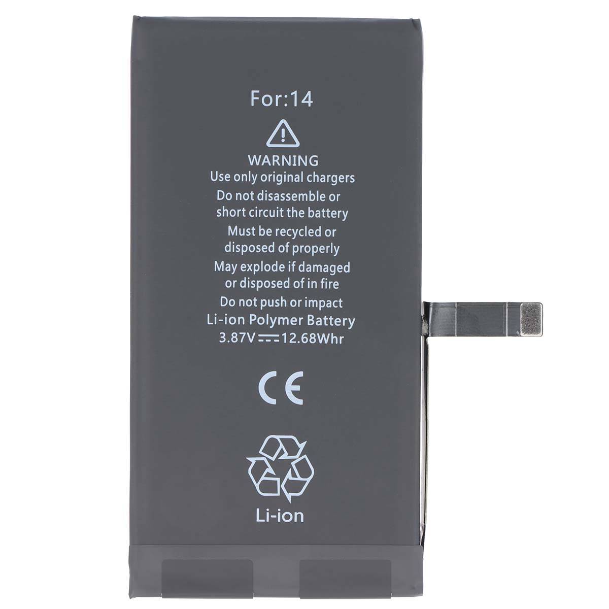 Batterie pour Smartphone iPhone 14 Li-polymère 3279mAh 3.87V 12.68Wh-0