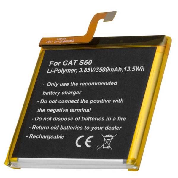 Batterie pour Smartphone CAT S60 Li-polymère 3.85V 3500mAh 13.5Wh