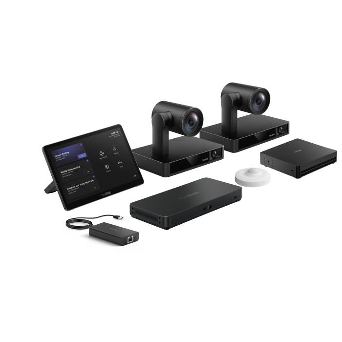 Yealink Native Microsoft Teams Rooms system for BoardRoom rooms : 2x UVC86, VCR20,MCoreKit-C5U; 1x AVHub; 1x MVC-BYOD-Ex-1