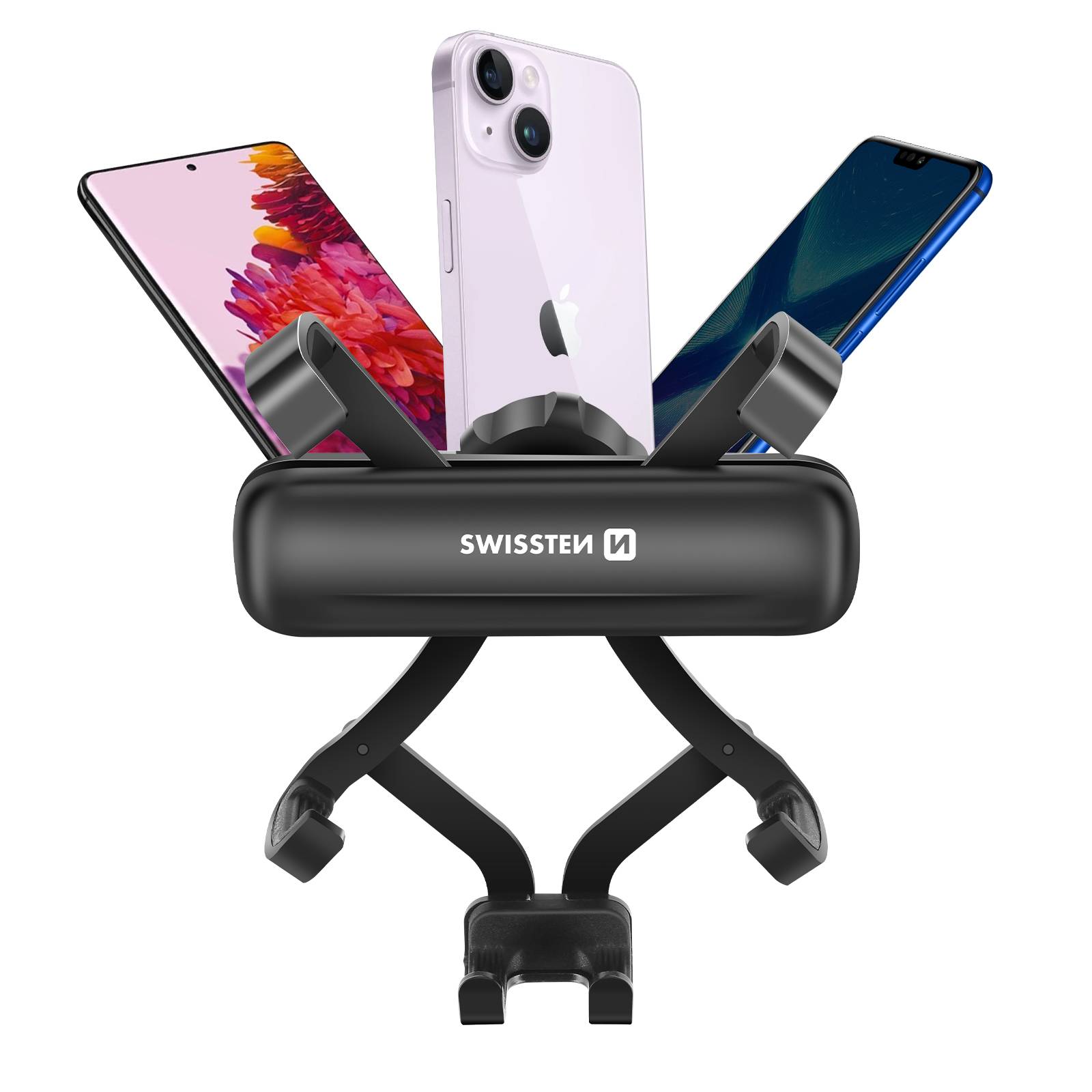 Support Voiture Smartphone pour Grille d'Aération Gravity Lock Rotatif 360°-3