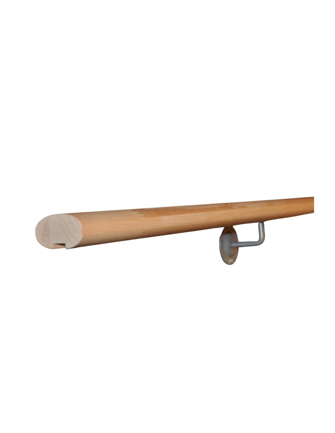 Main Courante Hêtre Ovale 70x40 Mm L 250 Cm-1