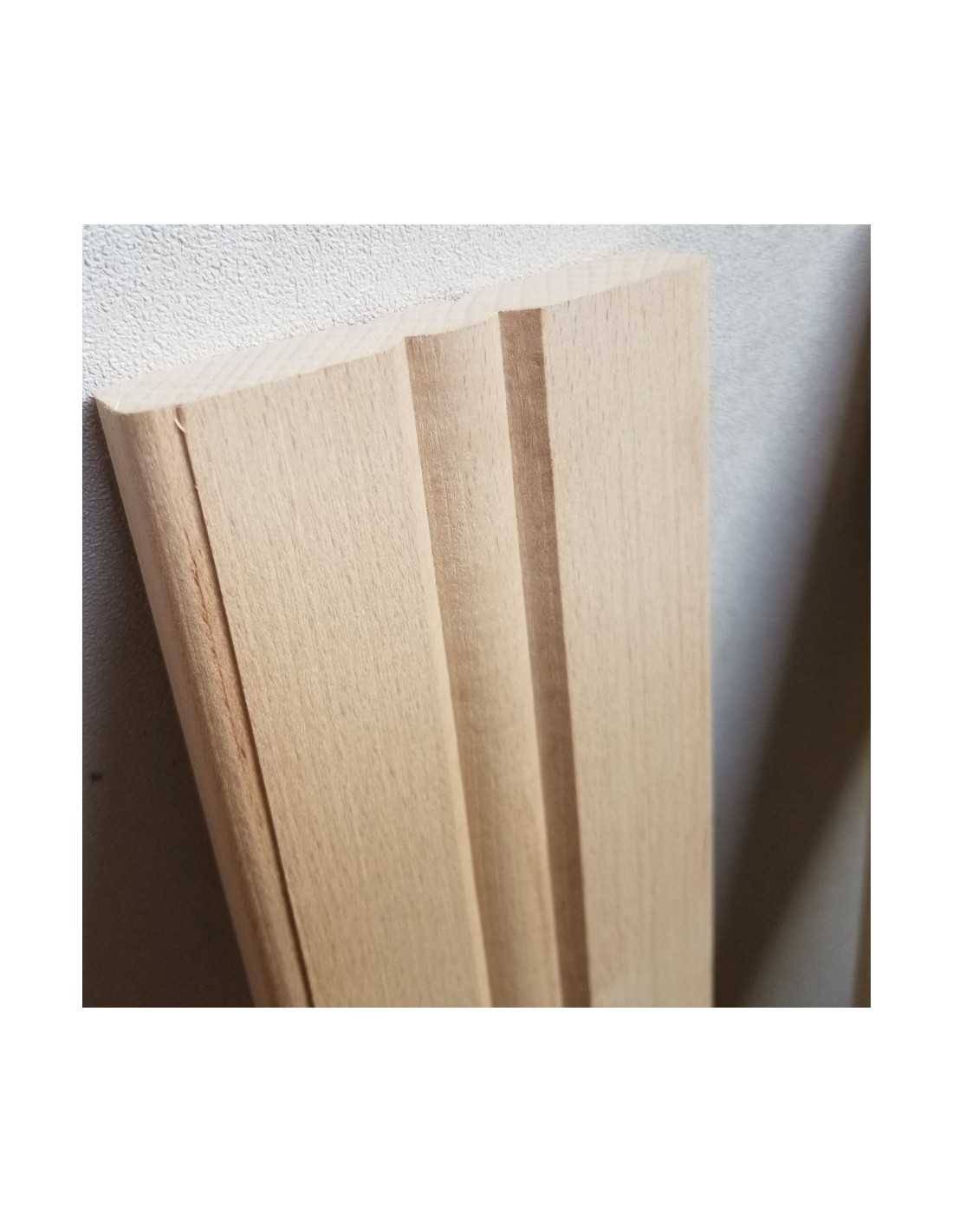 Lame Droite Balustrade Bois Massif 95 Cm - 4 Essences Hêtre L 95 Cm-0
