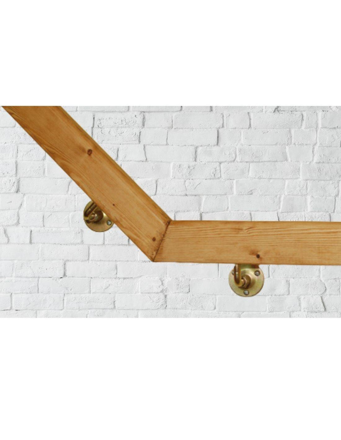 Main Courante Sapin Plate 70x28 Mm L 250 Cm-2