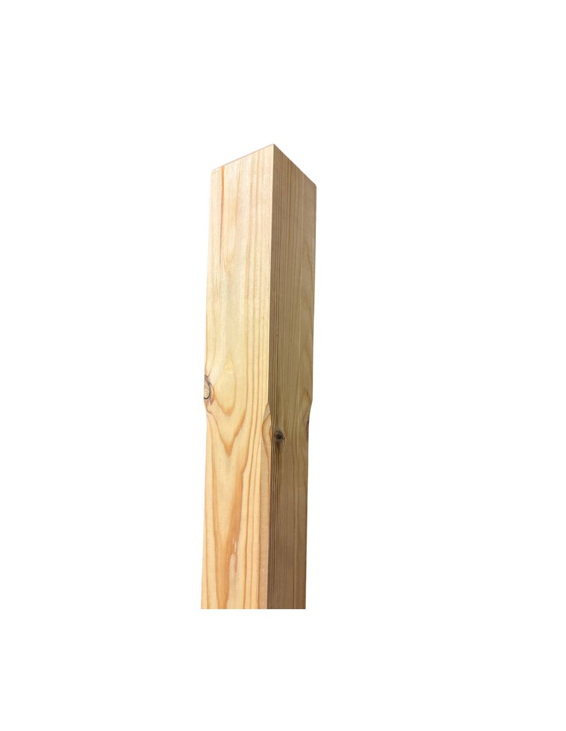 Poteau Droit Balustrade 120 Cm Bois Massif - 4 Essences Pin L 1207 Cm-0