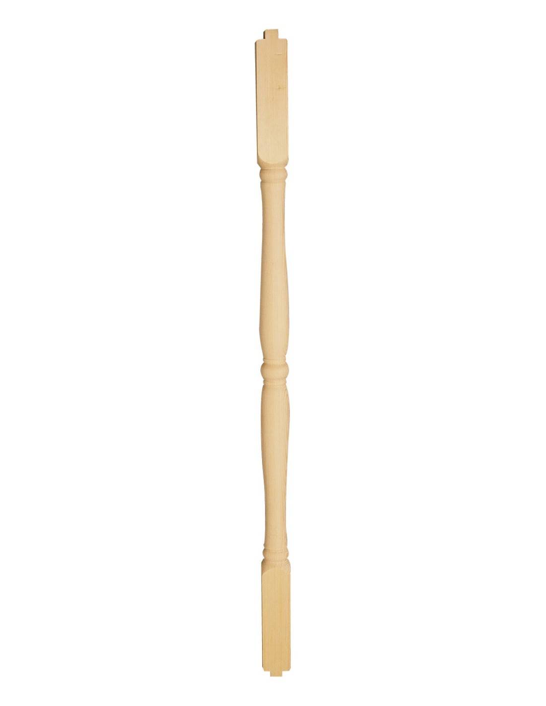 Balustre Tournée En Bois Massif Pour Balustrade Pin L 95 Cm-0