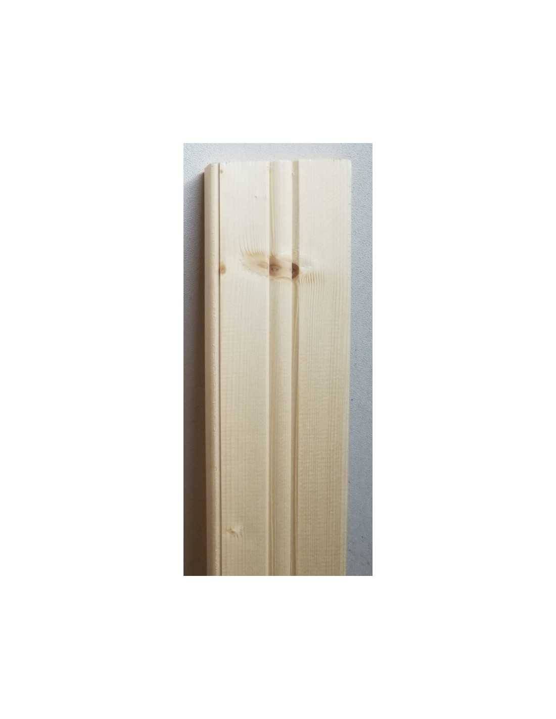Lame Droite Balustrade Bois Massif 95 Cm - 4 Essences Sapin L 95 Cm-0