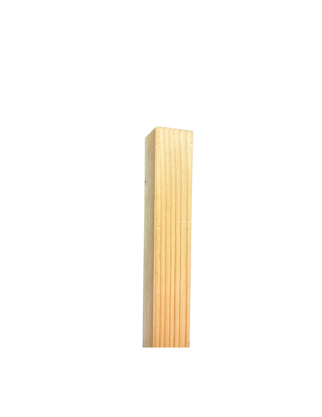 Poteau Droit Balustrade 120 Cm Bois Massif - 4 Essences Douglas L 1207 Cm-0