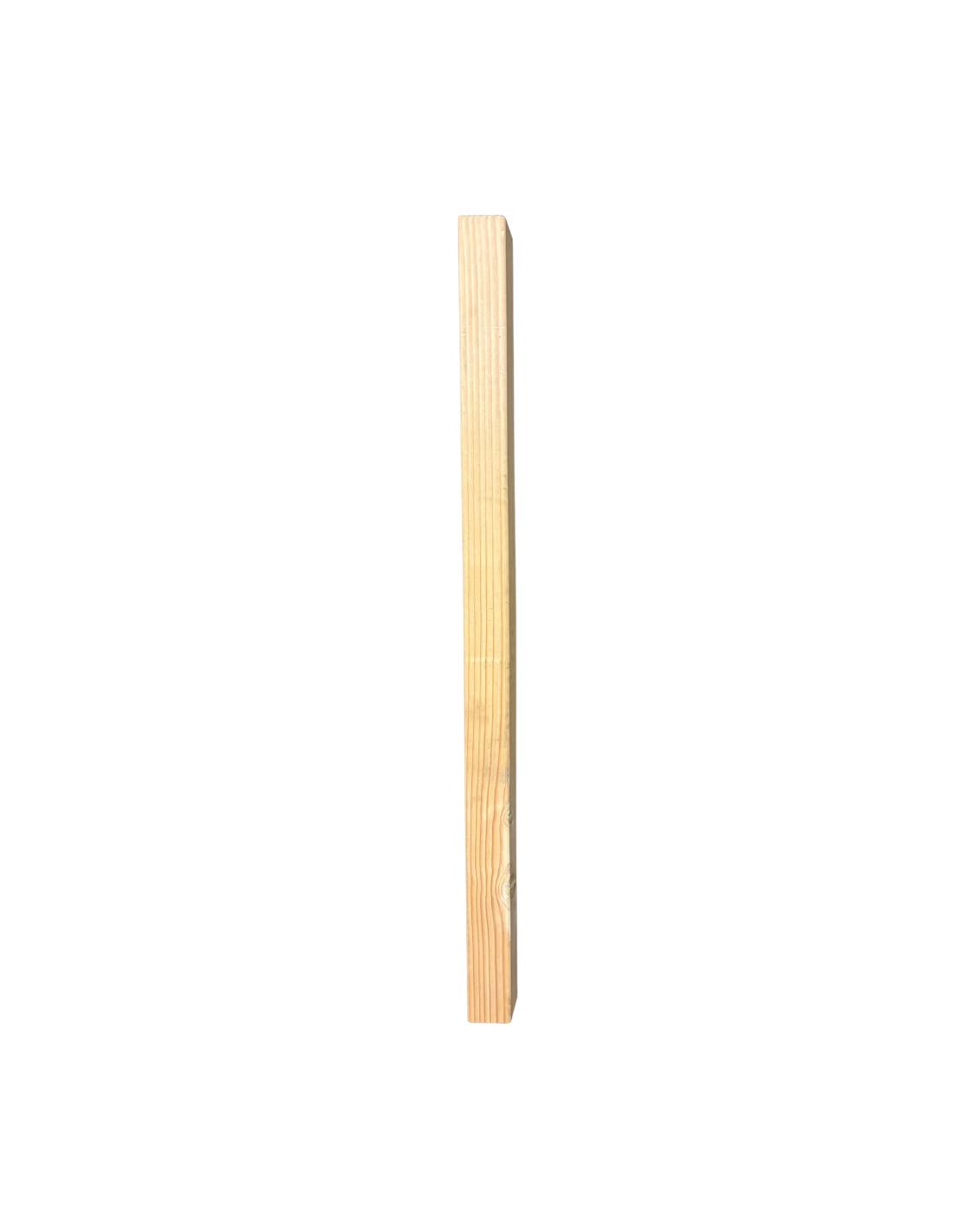 Poteau Droit Balustrade 120 Cm Bois Massif - 4 Essences Douglas L 1207 Cm-1