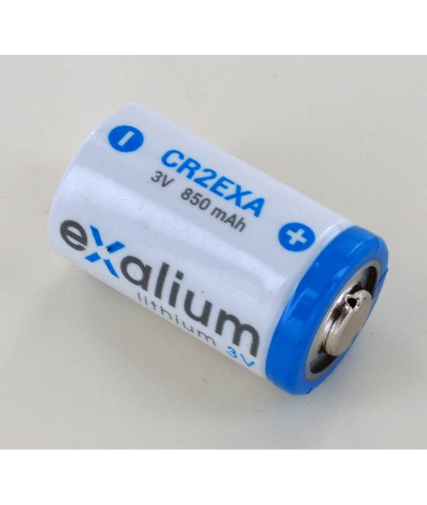 Pile lithium 3V 0.85Ah CR15270, KCR2, CR17355 Exalium CR2EXA-0