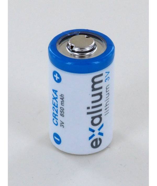 Pile lithium 3V 0.85Ah CR15270, KCR2, CR17355 Exalium CR2EXA-1