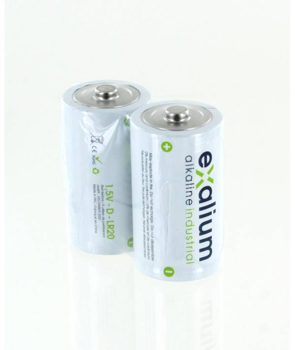 2 Piles LR20 D 1.5V Alcalines EXALIUM-0