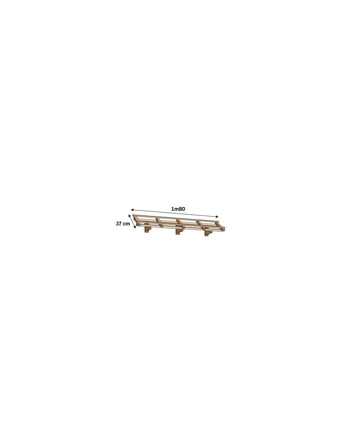 Marquise Bois Sapin Légère 150 Et 180 Cm - Kit Campviel | Woodup Longueur (cm) 180 / Profondeur (cm)-2