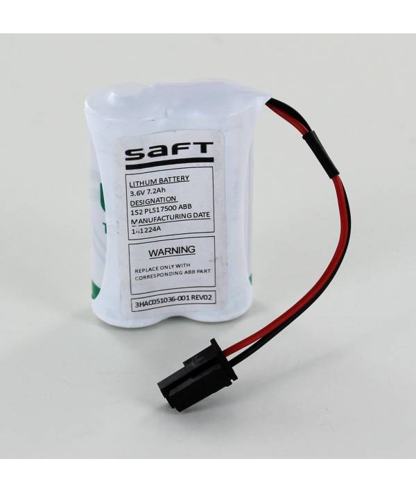 Pile lithium 3.6V 7.2Ah type 3HAC051036-001 REV02 pour ABB-1