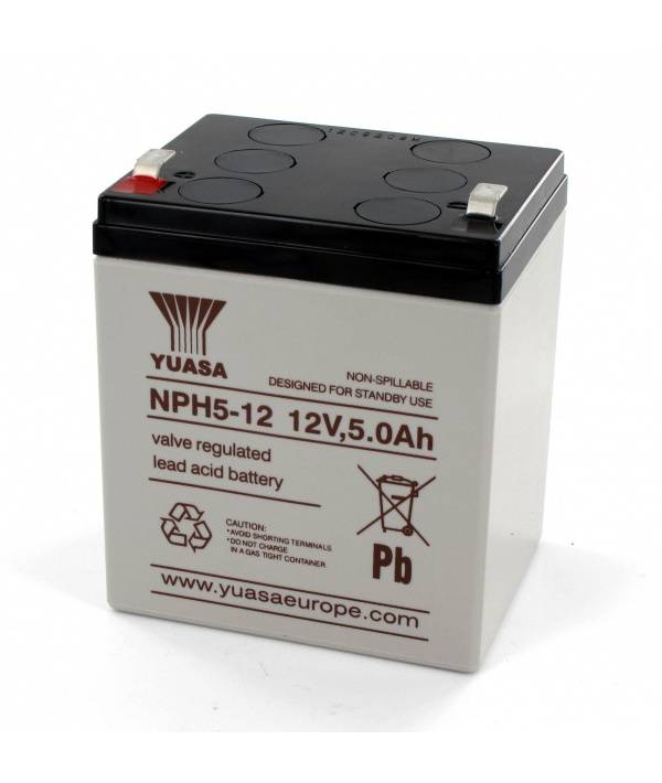 Batterie Plomb Yuasa 12V 5Ah NPH5-12-0
