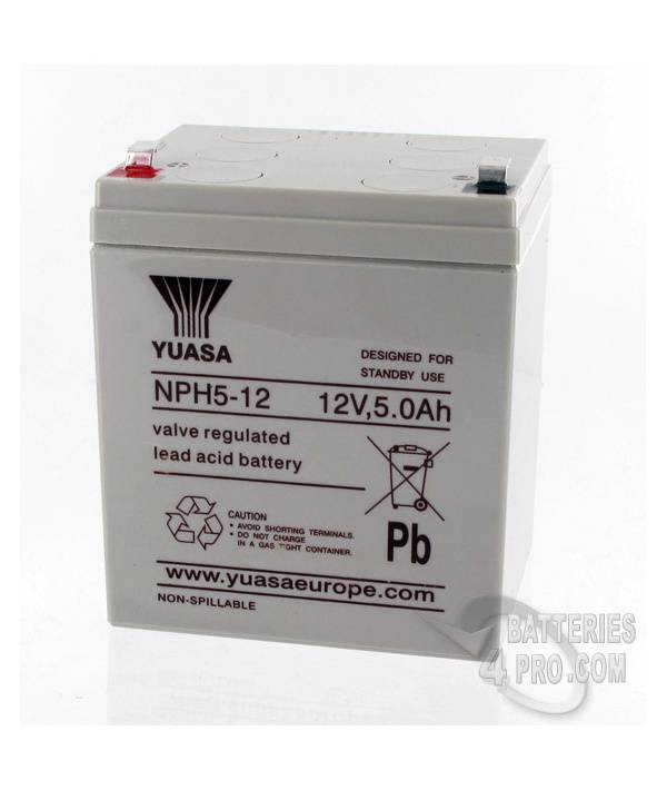 Batterie Plomb Yuasa 12V 5Ah NPH5-12-2