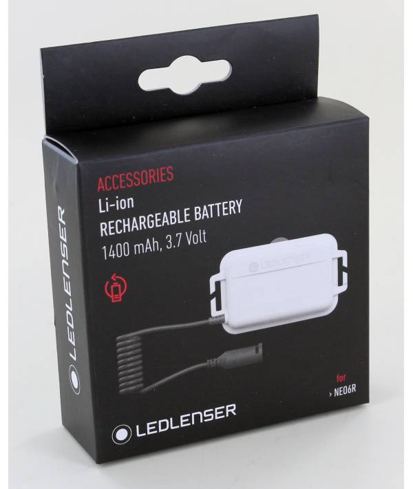 Batterie 3.7V 1.4Ah Li-Ion pour Lampe Frontale LedLenser NEO6R-4