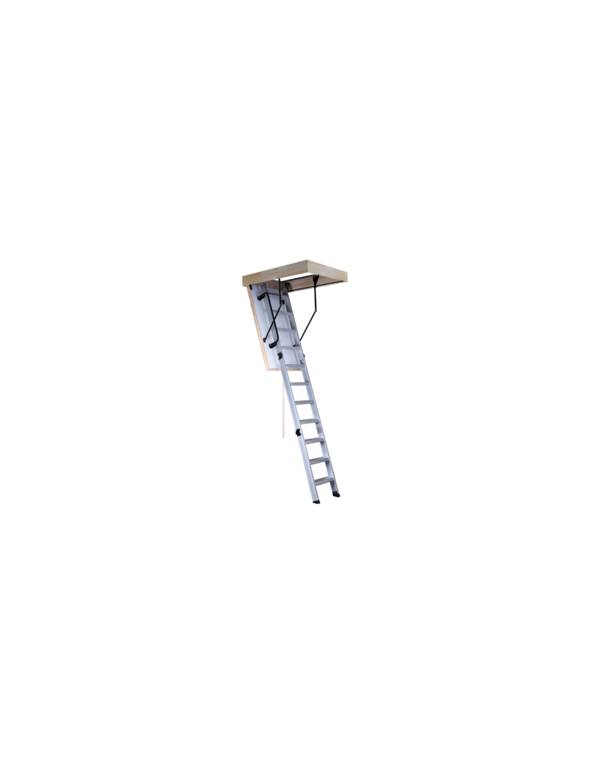 Escalier Escamotable Cabal 46 Mm – Aluminium Et Trappe Isolée Caisson 110 X 70 Cm