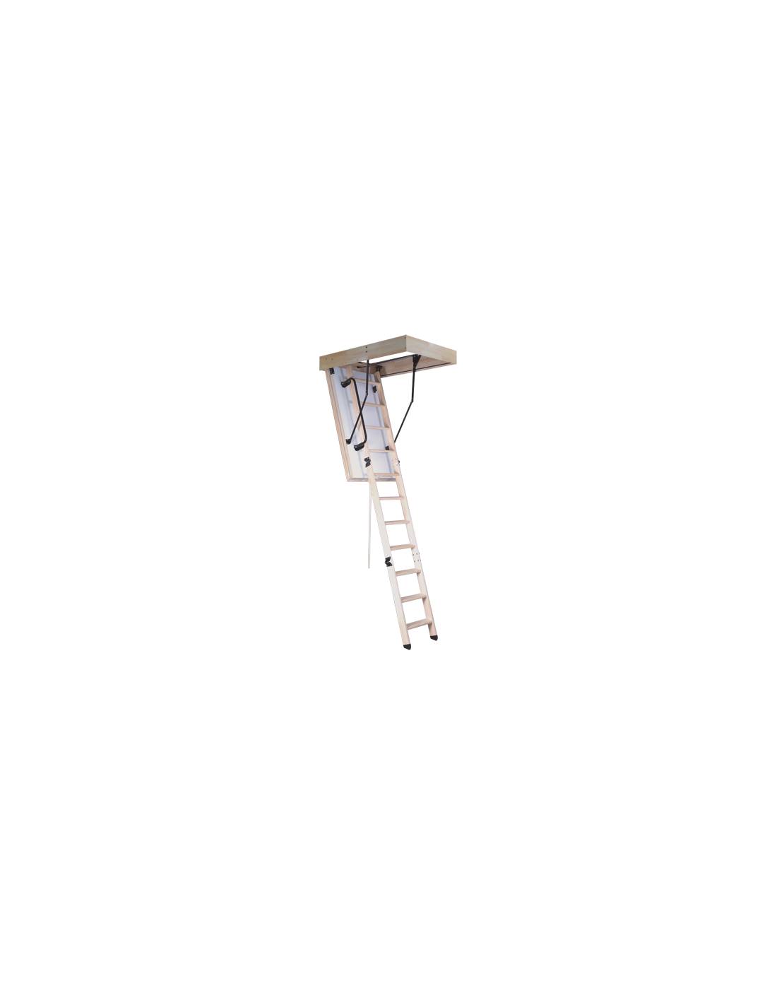 Escalier Escamotable Chalançon - Trappe Isolée 86 Mm, H Max 2m80 Caisson 120 X 70 Cm-0